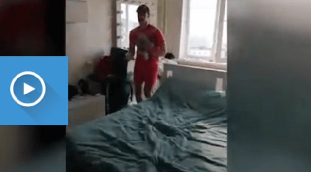 Sportsman from Vladivostok run an ultramarathon in his own apartment Sportsman from Vladivostok run an ultramarathon in his own apartment